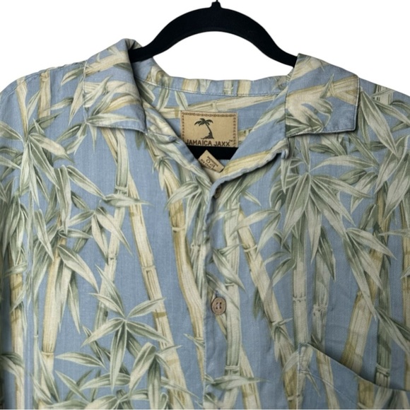 Jamaica Jaxx Men's Silk Short Sleeve Hawaiian Camp Shirt Size Medium - Picture 4 of 9